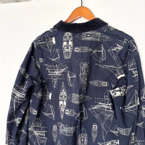 Ralph Lauren US Marine 1967 Division Boats Canvas Jacket Size M Navy Blue - Picture 4 of 6